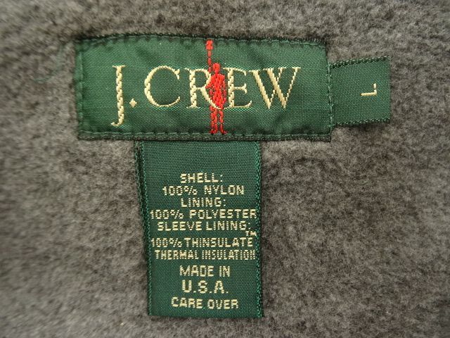 画像: 90'S J.CREW 旧タグ 裏地フリース アノラックパーカー USA製 (VINTAGE)