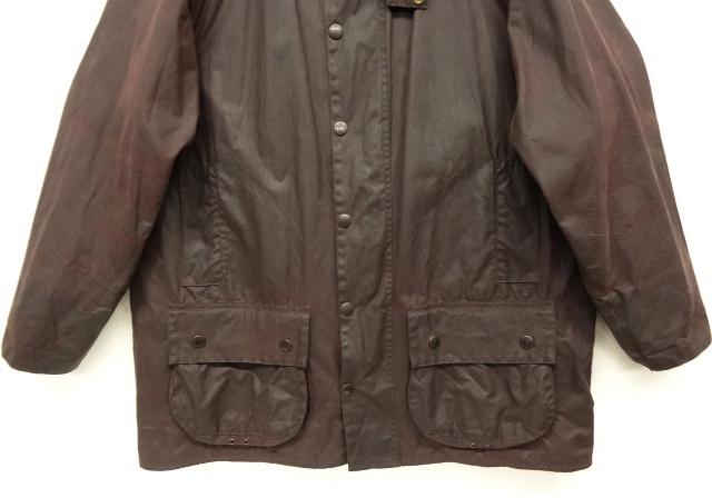 画像: 90'S BARBOUR 3クレスト 旧タグ "BEAUFORT" オイルドジャケット BROWN イングランド製 (VINTAGE)