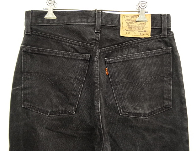 画像: 90'S EURO LEVIS 881 デニム BLACK ハンガリー製 W34L32 (VINTAGE)