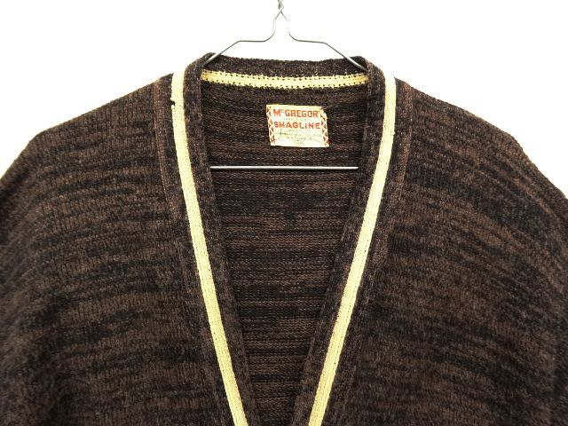 画像: 50'S McGREGOR "SHAGLINE" メタルボタン カーディガン USA製 (VINTAGE)