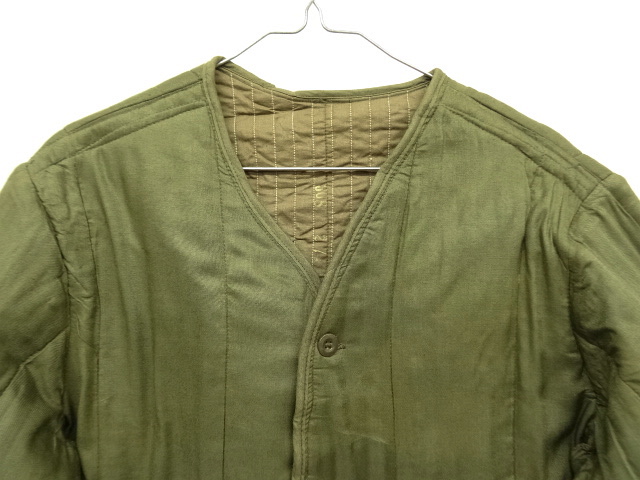 画像: 70'S チェコ軍 M60 Vネック ライナージャケット OLIVE (DEADSTOCK)