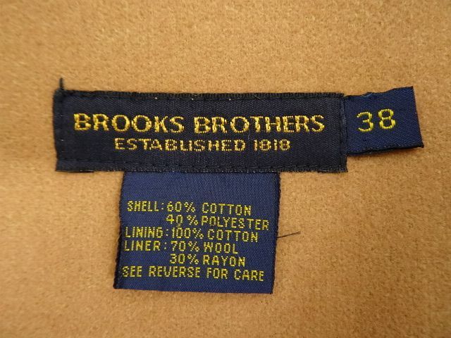 画像: 80'S BROOKS BROTHERS ライナー付き ドリズラージャケット (VINTAGE)