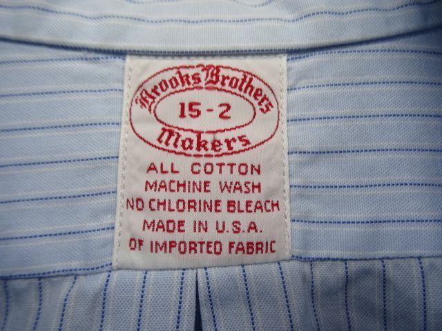 画像: 70'S BROOKS BROTHERS "6ボタン" BDシャツ ストライプ USA製 (VINTAGE)