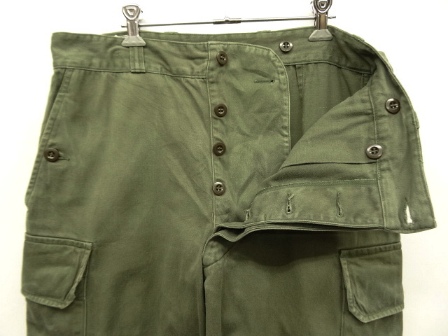 画像: 70'S フランス軍 M64 フィールドパンツ OLIVE 84XC (VINTAGE)