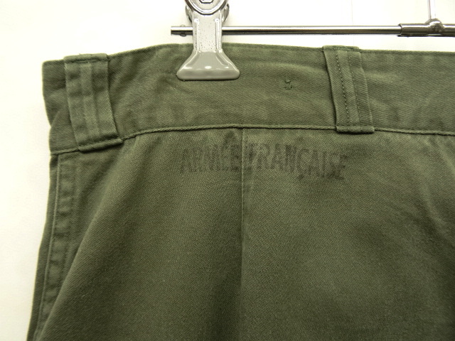 画像: 70'S フランス軍 M64 フィールドパンツ OLIVE 84XC (VINTAGE)