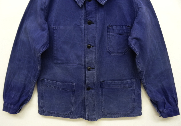 画像: 50'S BARBE BLEUE フレンチワーク ワークジャケット カバーオール フランス製 (VINTAGE)