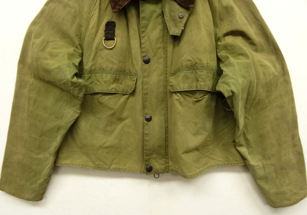 画像: 80'S BARBOUR 2クレスト "SPEY" オイルドジャケット OLIVE イングランド製 (VINTAGE)