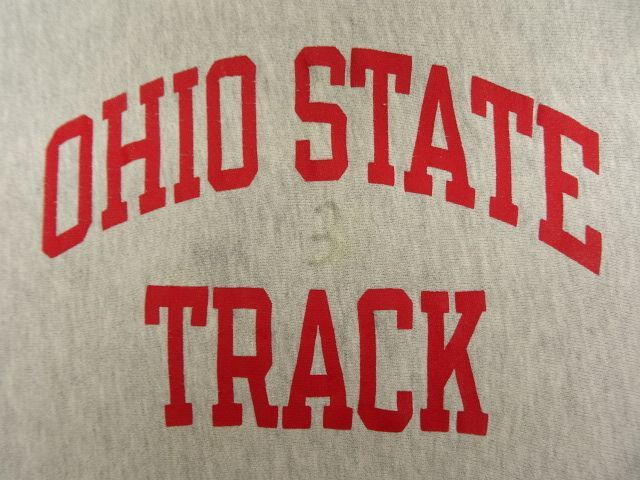 画像: 90'S CHAMPION "OHIO STATE TRACK" 刺繍タグ リバースウィーブ グレー USA製 (VINTAGE)