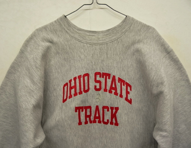 画像: 90'S CHAMPION "OHIO STATE TRACK" 刺繍タグ リバースウィーブ グレー USA製 (VINTAGE)