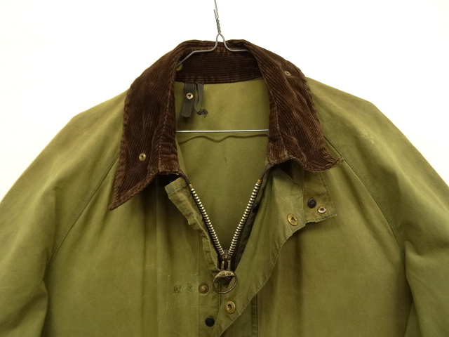 画像: 80'S BARBOUR 2クレスト "UNLINED GAMEFAIR" オイルドジャケット OLIVE イングランド製 (VINTAGE)