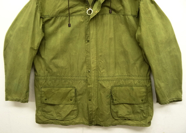 画像: 70'S BARBOUR 1クレスト "UNLINED DURHAM" オイルドジャケット OLIVE イングランド製 (VINTAGE)