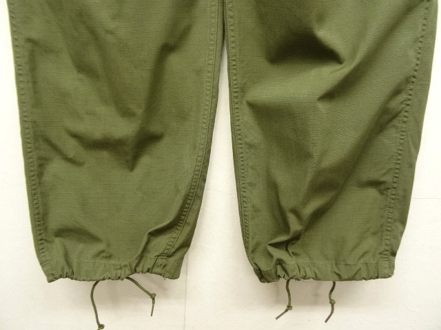 画像: 60'S アメリカ軍 US ARMY "JUNGLE FATIGUE 4th" リップストップ カーゴパンツ (VINTAGE)