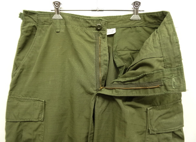 画像: 60'S アメリカ軍 US ARMY "JUNGLE FATIGUE 4th" リップストップ カーゴパンツ (VINTAGE)