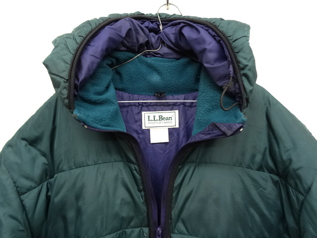 画像: 90'S LL Bean プリマロフト ハーフジップ フード付きジャケット USA製 (VINTAGE)