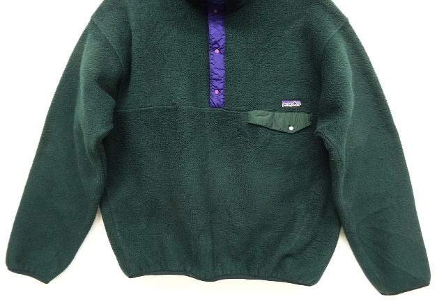 画像: 90'S PATAGONIA 旧タグ シンチラ スナップT フリースジャケット グリーン USA製 (VINTAGE)