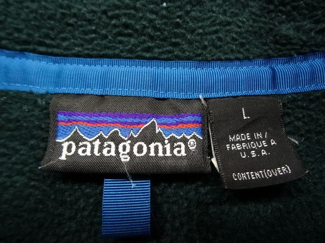 画像: 90'S PATAGONIA 旧タグ シンチラ スナップT フリースジャケット グリーン USA製 (VINTAGE)