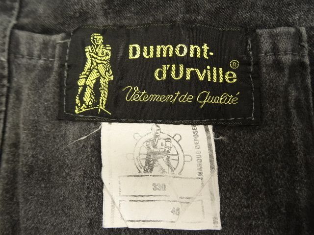 画像: 50'S DUMONT-D'URVILLE フレンチワーク モールスキン カバーオール BLACK (VINTAGE)