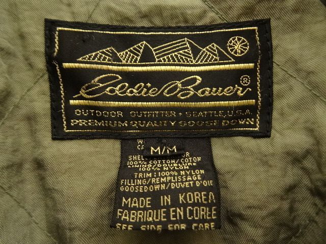 画像: 90'S EDDIE BAUER 黒タグ 襟ボア付き B-3 ジャケット (VINTAGE)