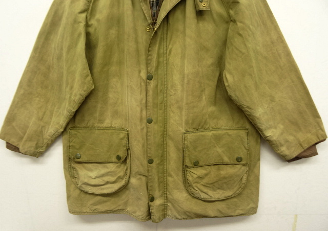 画像: 70'S BARBOUR 1クレスト "GAMEFAIR" オイルドジャケット KHAKI イングランド製 (VINTAGE)