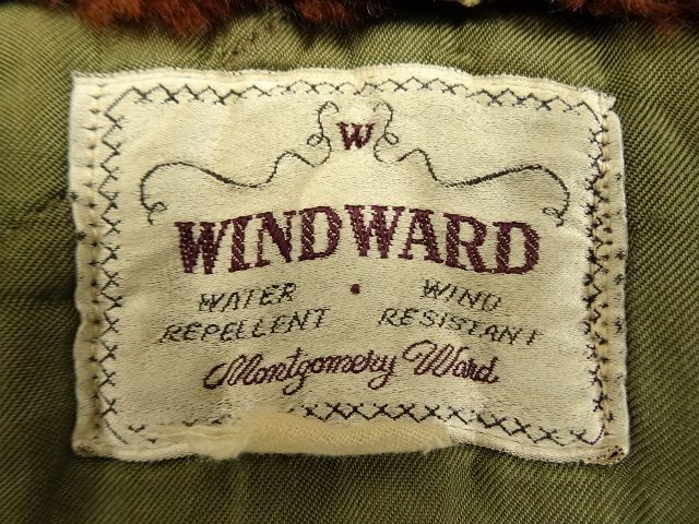 画像: 50'S MONTGOMERY WARD "WINDWARD" B-9 フライトジャケット CROWNジップ (VINTAGE)