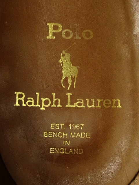 画像: RALPH LAUREN "BENCH MADE" ローファー ブラック イングランド製 (USED)