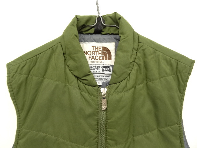 画像: 80'S THE NORTH FACE "US ARMY CORPS OF ENGINEERS" 茶タグ 中綿入り ベスト USA製 (VINTAGE)