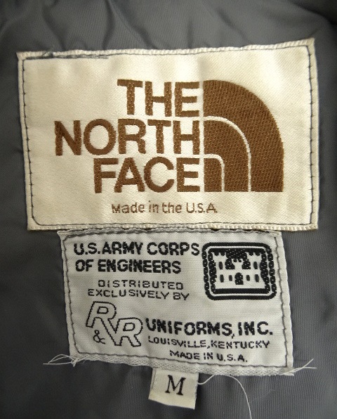 画像: 80'S THE NORTH FACE "US ARMY CORPS OF ENGINEERS" 茶タグ 中綿入り ベスト USA製 (VINTAGE)