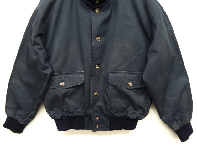 画像: 80'S BROOKS BROTHERS 裏地ウール A-1 フライトジャケット NAVY (VINTAGE)