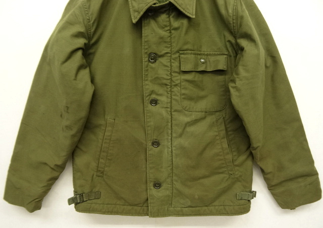 画像: 70'S アメリカ軍 US NAVY "A-2" バックステンシル入り デッキジャケット (VINTAGE)