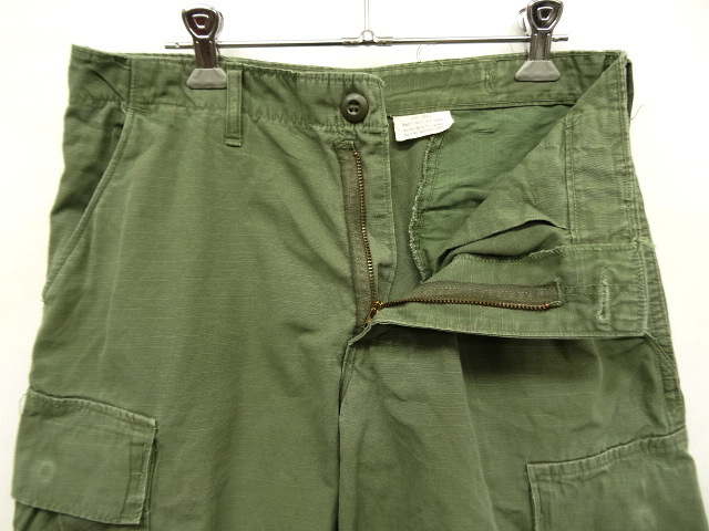 画像: 60'S アメリカ軍 US ARMY "JUNGLE FATIGUE" カーゴパンツ S-SHORT (VINTAGE)