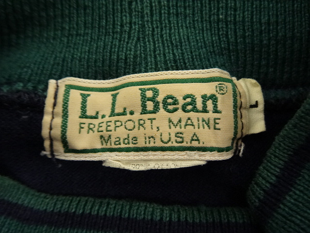 画像: 80'S LL Bean モックネック 長袖シャツ USA製 (VINTAGE)