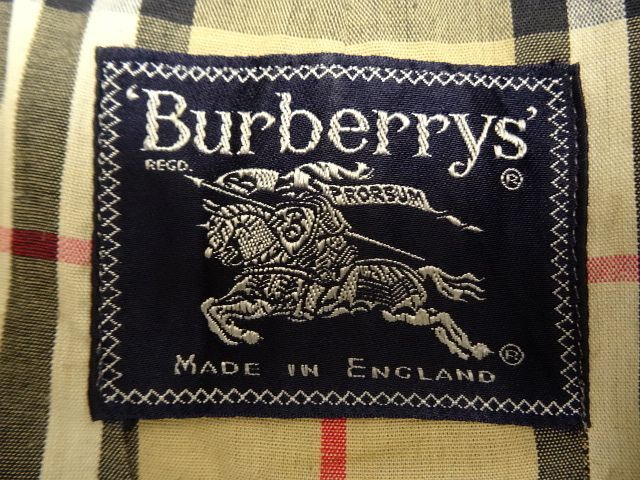 画像: 80'S BURBERRYS "COTTON100%" バルマカーンコート 玉虫色NAVY イングランド製 (VINTAGE)