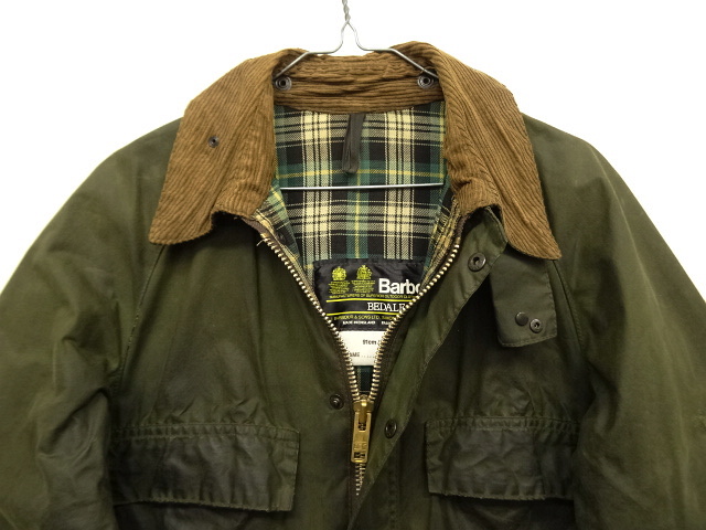 画像: 80'S BARBOUR 2クレスト "4POCKET BEDALE" オイルドジャケット OLIVE イングランド製 (VINTAGE)