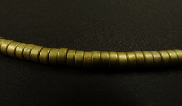 画像: ブラス ディスクビーズ ネックレス ゴールド 4mm (VINTAGE)