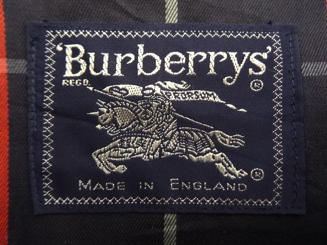 画像: 80'S BURBERRYS 裏地チェック ドリズラージャケット NAVY イングランド製 (VINTAGE)