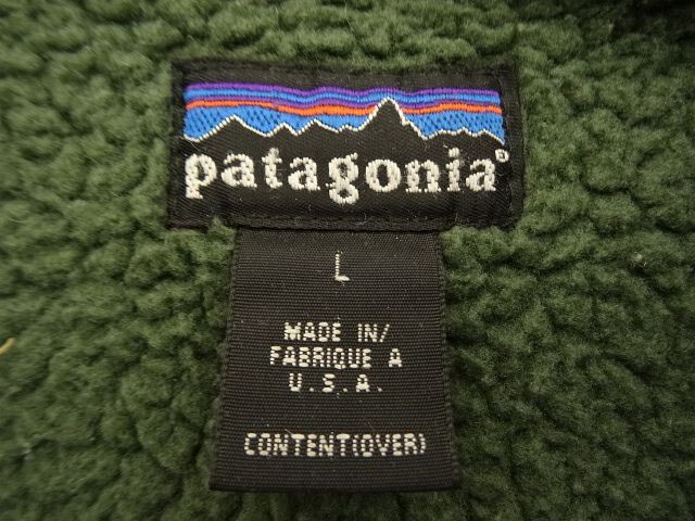 画像: 90'S PATAGONIA シンチラシャーリングコート オリーブ USA製 (VINTAGE)