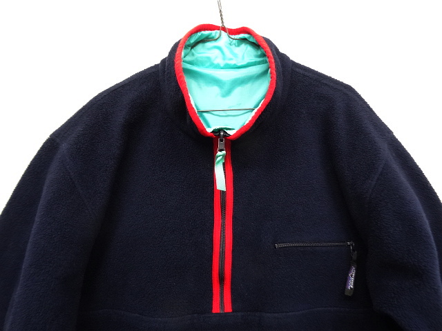 画像: 90'S PATAGONIA 旧タグ グリセード プルオーバージャケット ネイビー/サックスブルー USA製 (VINTAGE)