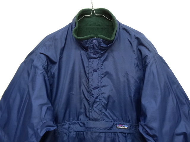 画像: 90'S PATAGONIA 旧タグ グリセード プルオーバージャケット ネイビー/グリーン USA製 (VINTAGE)