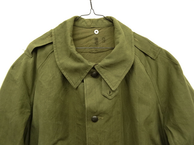 画像: 50'S フランス軍 モーターサイクルコート OLIVE (VINTAGE)