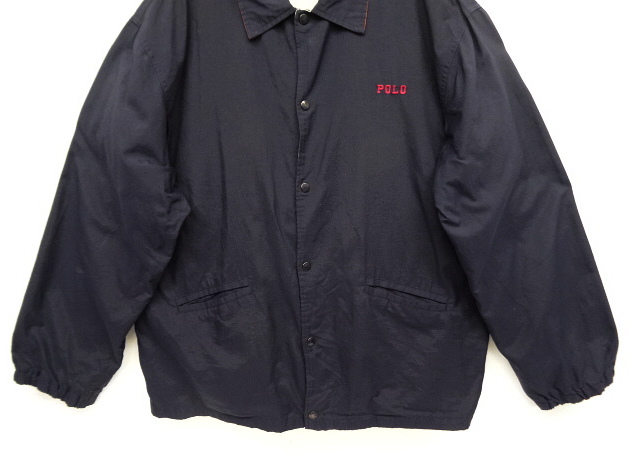 画像: 90'S RALPH LAUREN 裏地付き コーチジャケット NAVY (VINTAGE)