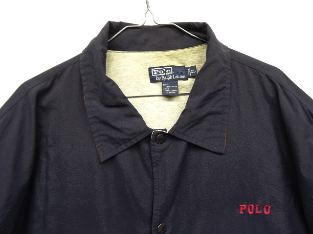 画像: 90'S RALPH LAUREN 裏地付き コーチジャケット NAVY (VINTAGE)