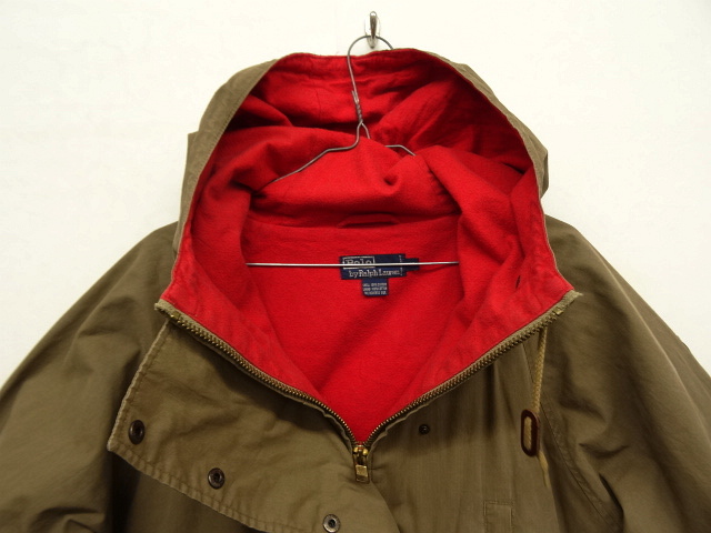 画像: 90'S RALPH LAUREN 裏地付き デッキパーカー KHAKI (VINTAGE)