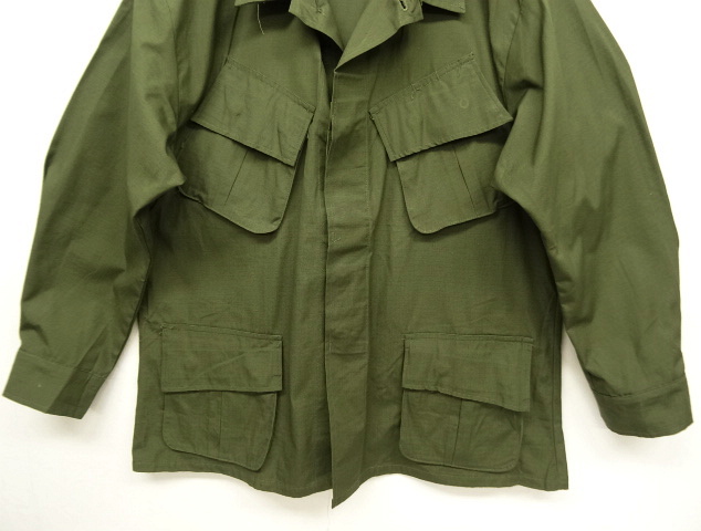 画像: 60'S アメリカ軍 US ARMY "JUNGLE FATIGUE 4th" リップストップ ファティーグジャケット L-SHORT (DEADSTOCK)