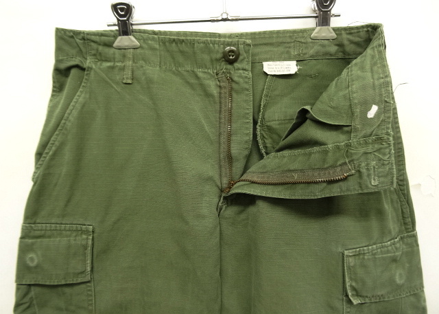 画像: 60'S アメリカ軍 US ARMY "JUNGLE FATIGUE" カーゴパンツ S-SHORT (VINTAGE)