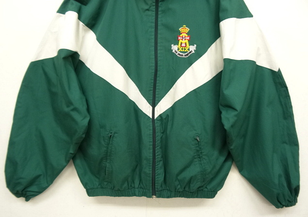 画像: イギリス軍 裏地付き トレーニングジャケット GREEN/WHITE (VINTAGE)