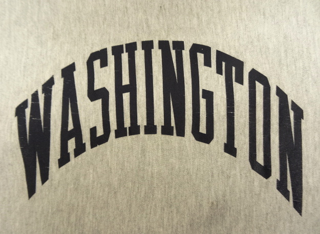 画像: 90'S CHAMPION "WASHINGTON" 刺繍タグ リバースウィーブ グレー USA製 (VINTAGE)