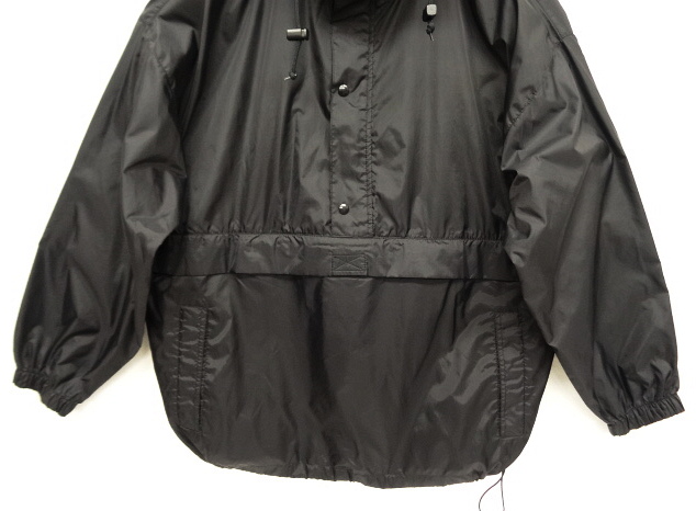 画像: 90'S J.CREW 旧タグ ハーフジップ ナイロン アノラックパーカー BLACK (VINTAGE)