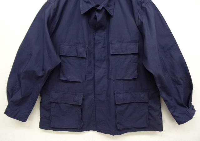 画像: アメリカ軍 リップストップコットン BDUジャケット NAVY (DEADSTOCK)