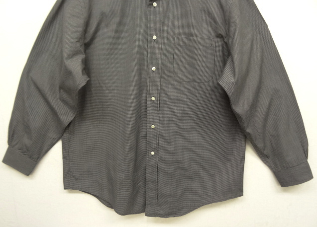 画像: 90'S BROOKS BROTHERS ポプリン BDシャツ ブラックベース/チェック USA製 (VINTAGE)