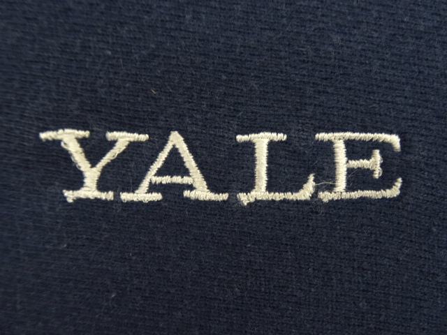 画像: 90'S CHAMPION "YALE" 刺繍タグ リバースウィーブ ネイビー USA製 (VINTAGE)